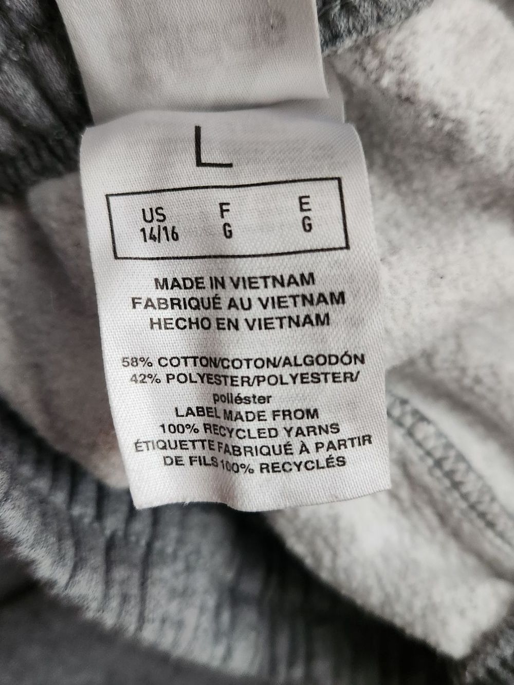 Adidas Kids'/Boys' Grey Logo Jogger Sweatpants W/ Pockets, Large (10/12) - Picture 6 of 9